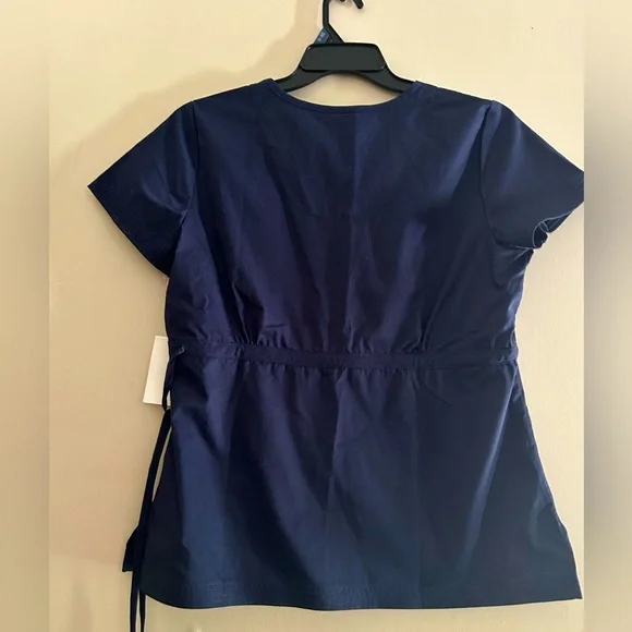 Koi by Kathy Peterson Navy Scrub Top - Picture 2 of 6